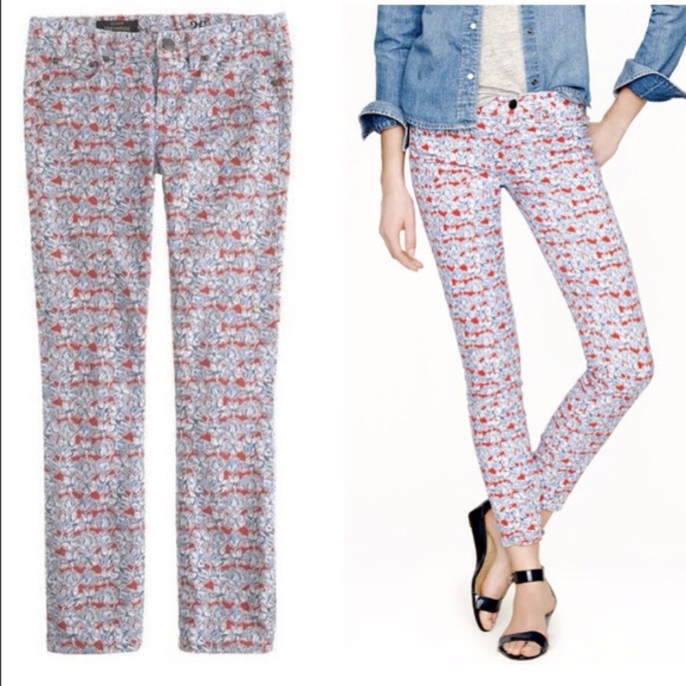 JCREW - Liberty of London Toothpick pant, Size 28